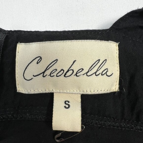 Cleobella Shalmar Maxi Dress Sequin Top Black Silver Open Back Small - Picture 4 of 14